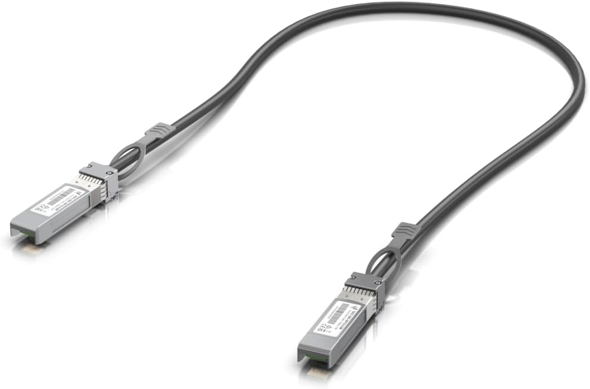 UBIQUITI SFP+ Direct Attach Cable, 10Gbps DAC Cable, 10Gbps Throughput Rate, 1M Length