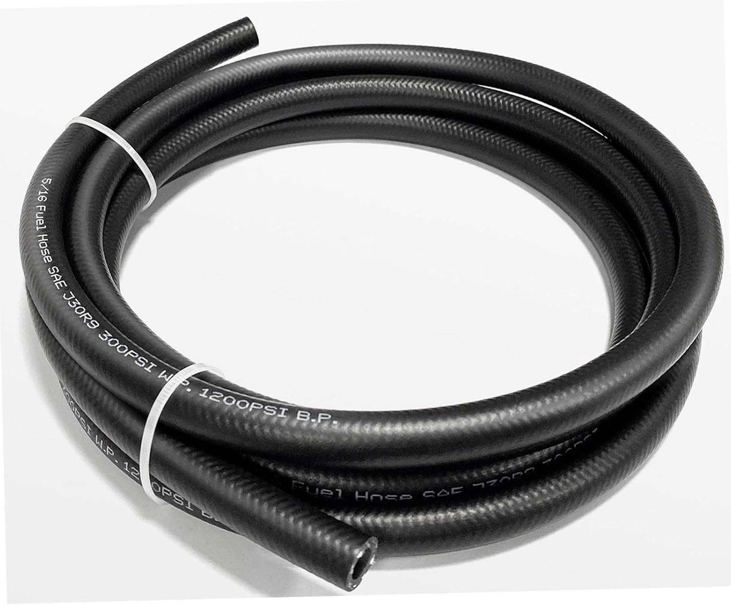 1/4 Inch ID Fuel Hose, 6Mm ID High Pressure Fuel Line NBR Rubber Hose, for Automotive, Marine Engine Tube Fuel System Hose Black - (5M/16FT) image number 2