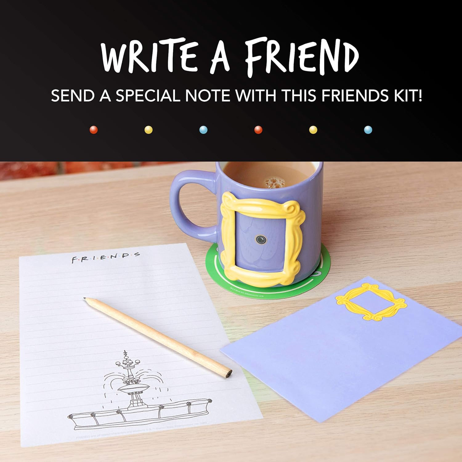 Friends Letter Writing Set, Officially Licensed Friends TV Show Merchandise