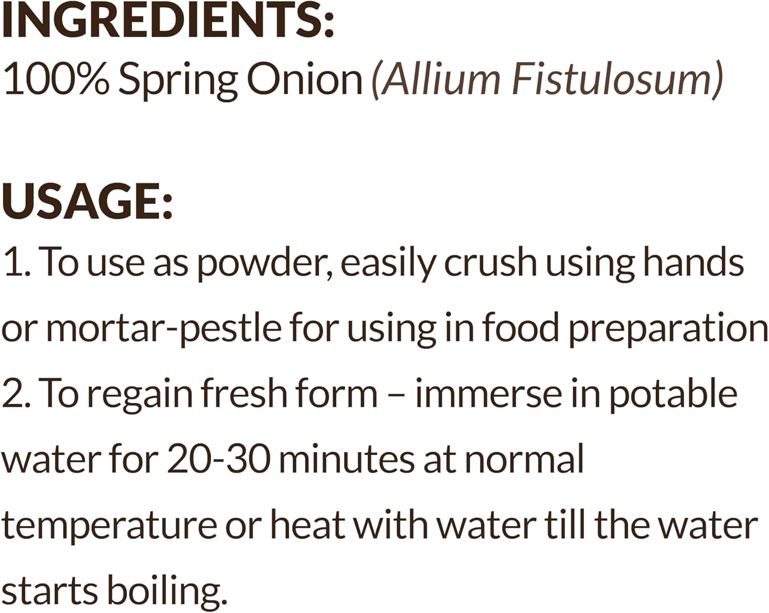 SHROOTS Dehydrated Chopped Spring Onion Flakes Pure Vegetarian No Added Salt Easy Cooking Essential Machine Dried Vegetable with Natural Aroma Ideal for Immune Support & Digestive - 0.71 Oz, Pack of 1 image number 2