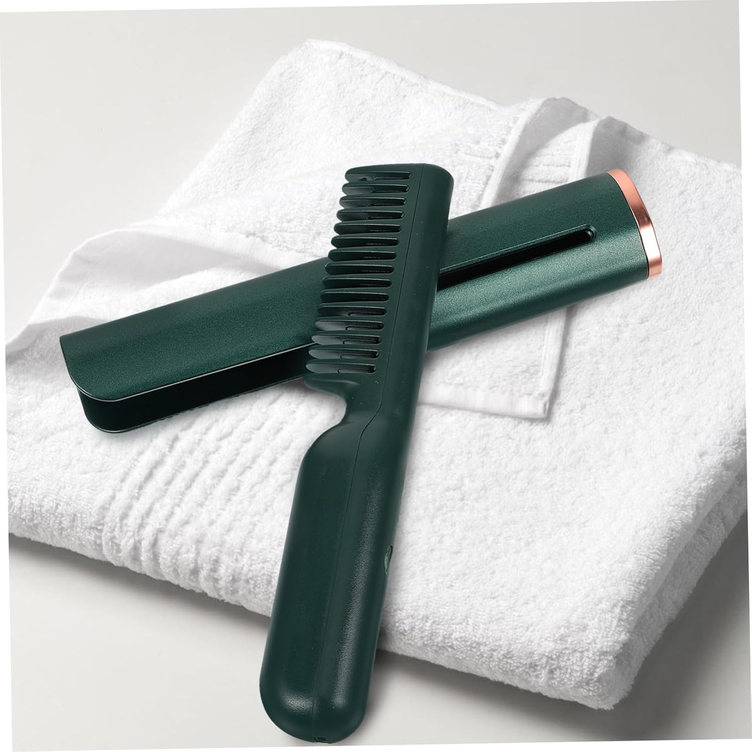 Healvian Electric Heating Comb Straight Hair Brush Ceramic Dry Wet Hair Styling Tool Portable image number 4