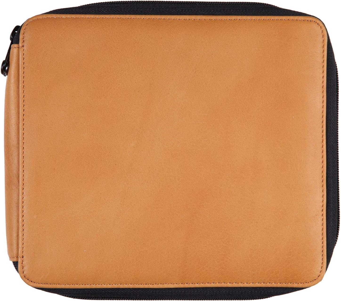 Global Art Materials 48-Piece Leather Pencil Case, Antique Brown, 96 image number 3