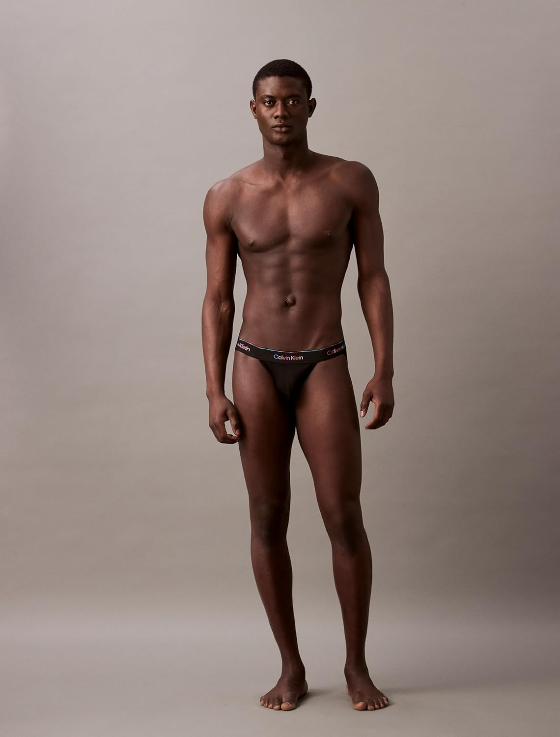 Calvin Klein Men'S Micro Stretch Pride Jock Strap, Black, Large image number 1