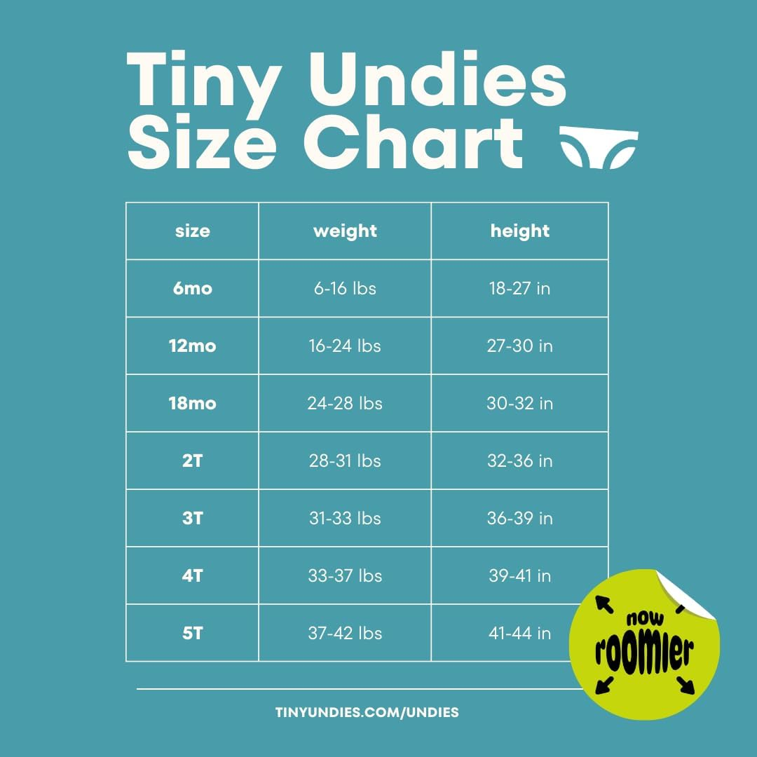 Tiny Undies - Baby Underwear, Unisex, 3-Pack image number 3
