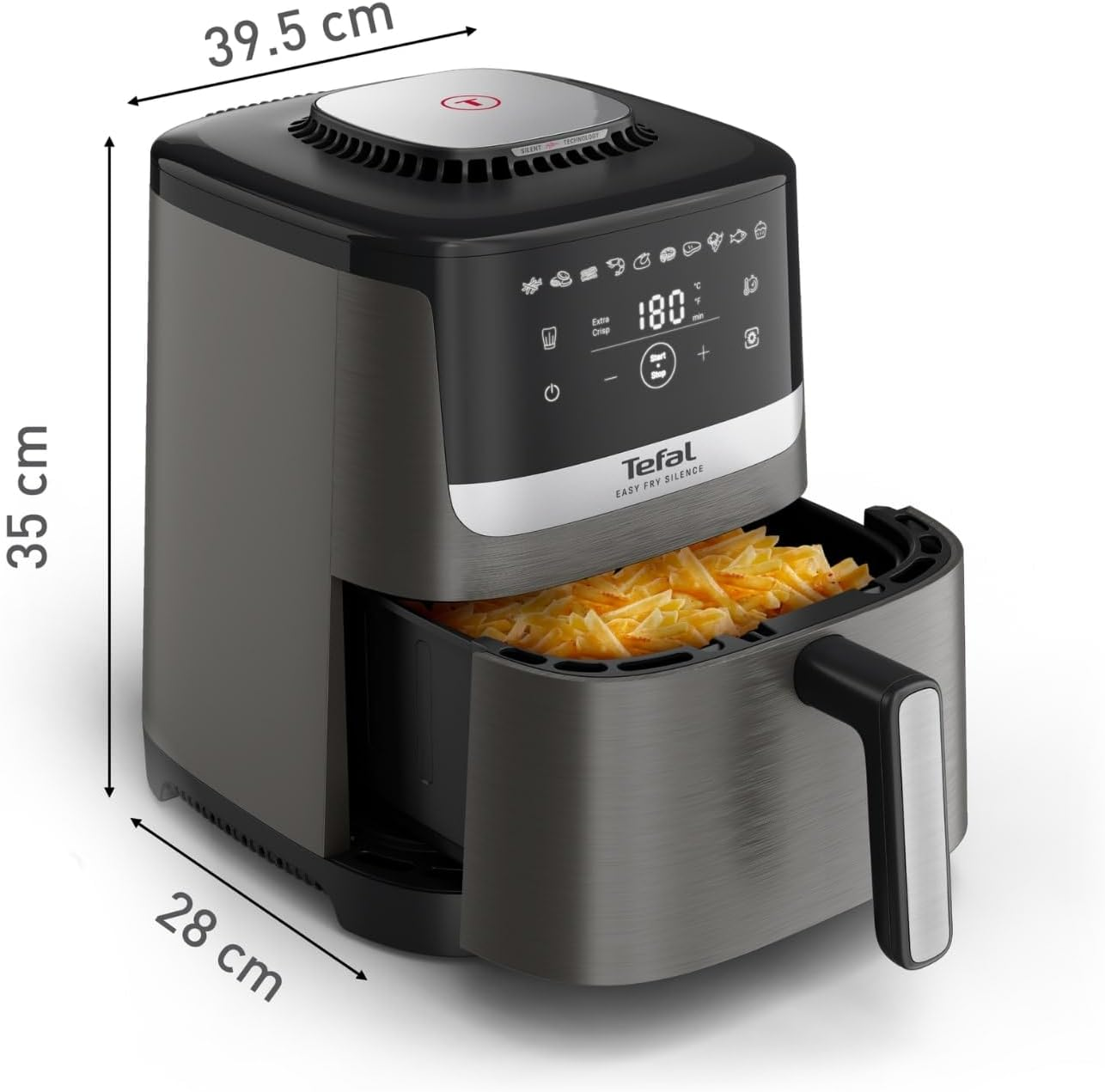 EY551H Easy Fry Silence Essential 5L Air Fryer, 10 Programs, Healthy Meals, Silence Technology image number 6