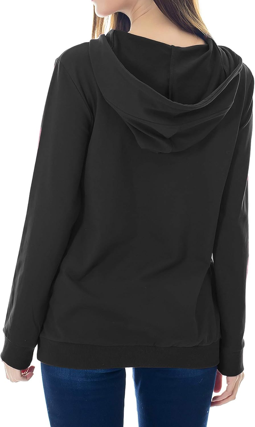 Smallshow Maternity Nursing Hoodies Women&rsquo;S Long Sleeve Breastfeeding Sweatshirt image number 4