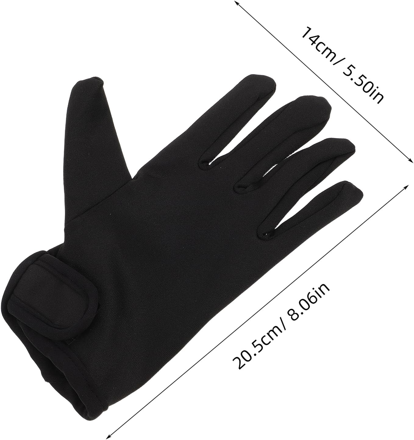 COSMEVIVI 1 Pair Hair Styling Gloves: Heat Resistant Full Finger Barber Gloves Reusable Curling Wand Heat Protector for Hair Stylist Supplies