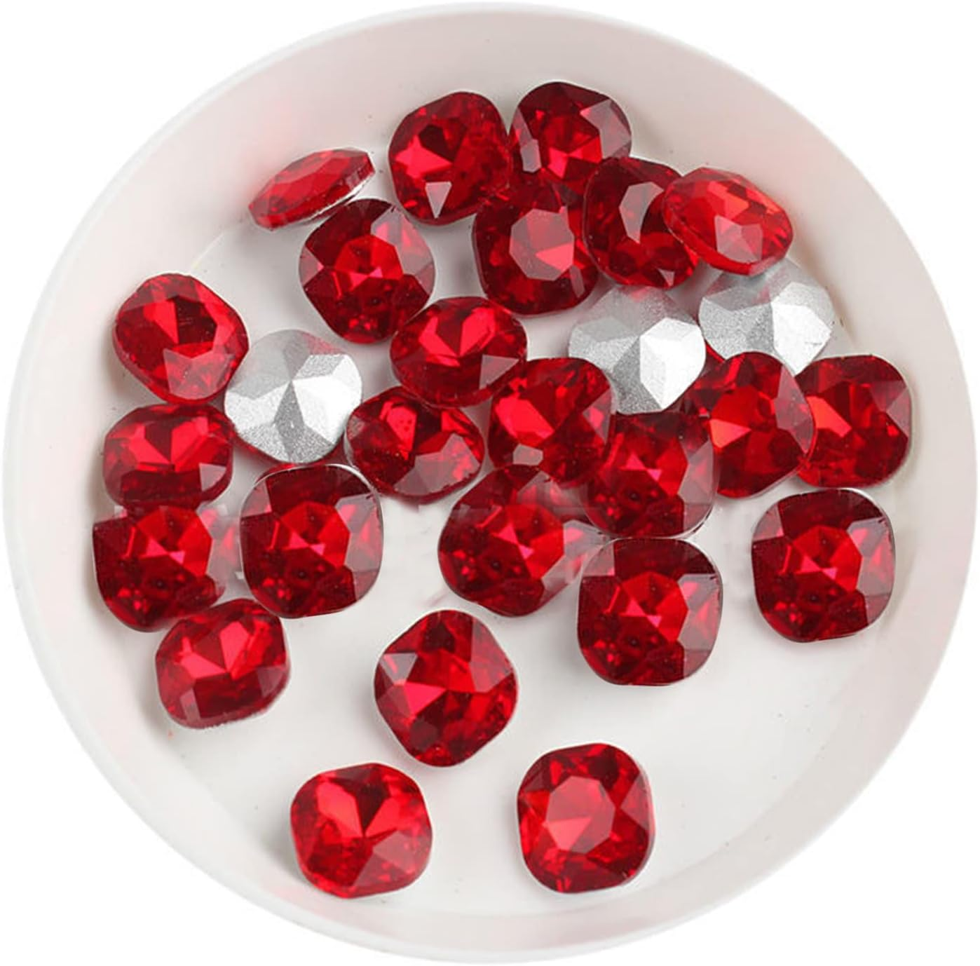 50 Grains Nail Art Rhinestone Flat-Back Rhinestone Super Flash Nail Decoration DIY Color Purple Bagua Shaped Crystal image number 2