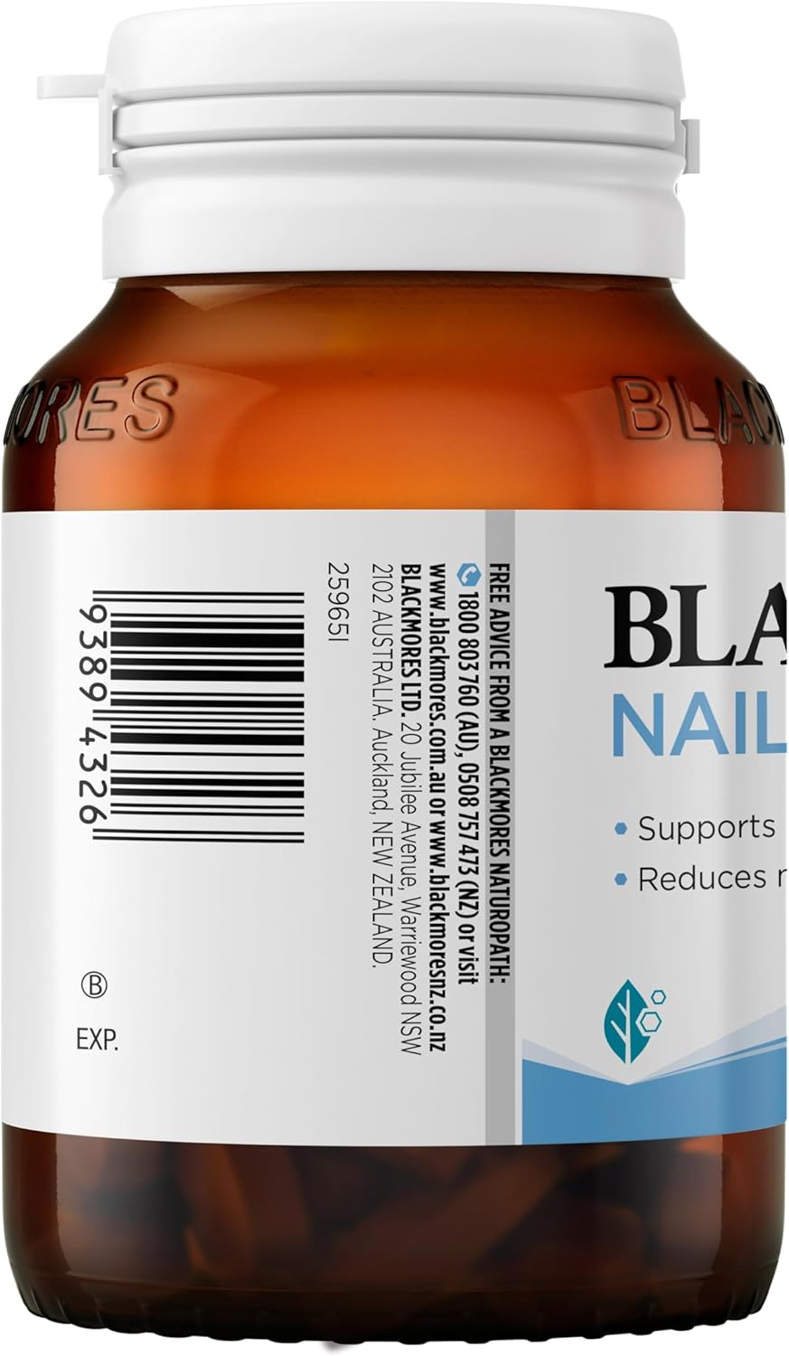 Blackmores Nails, Hair & Skin | Supports Collagen Formation | Provides Essential Nutrients for Healthy Nails, Hair and Skin |120 Tablets image number 6