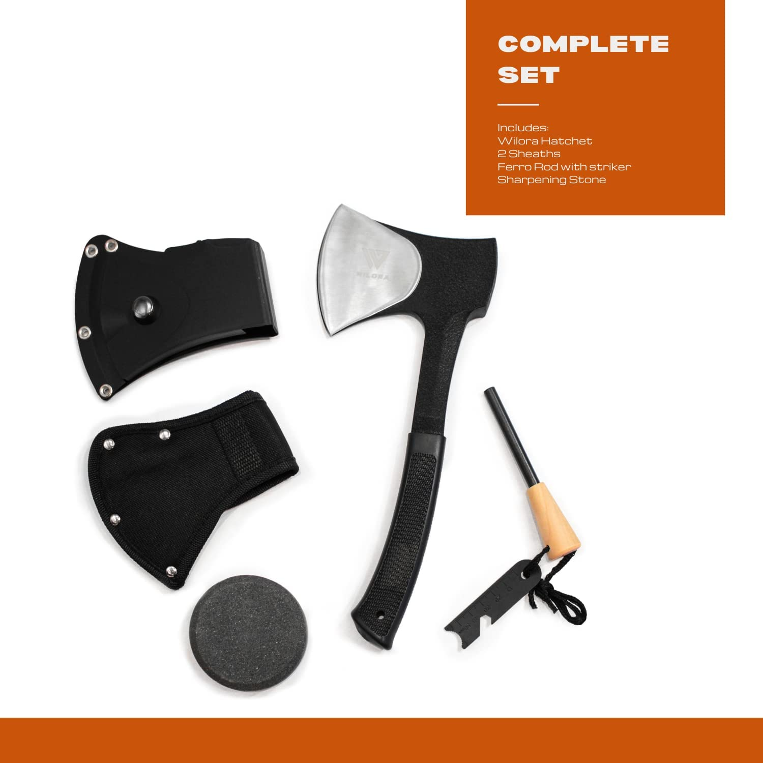 Wilora Hatchet, Includes Flint and Sharpener Stone image number 3