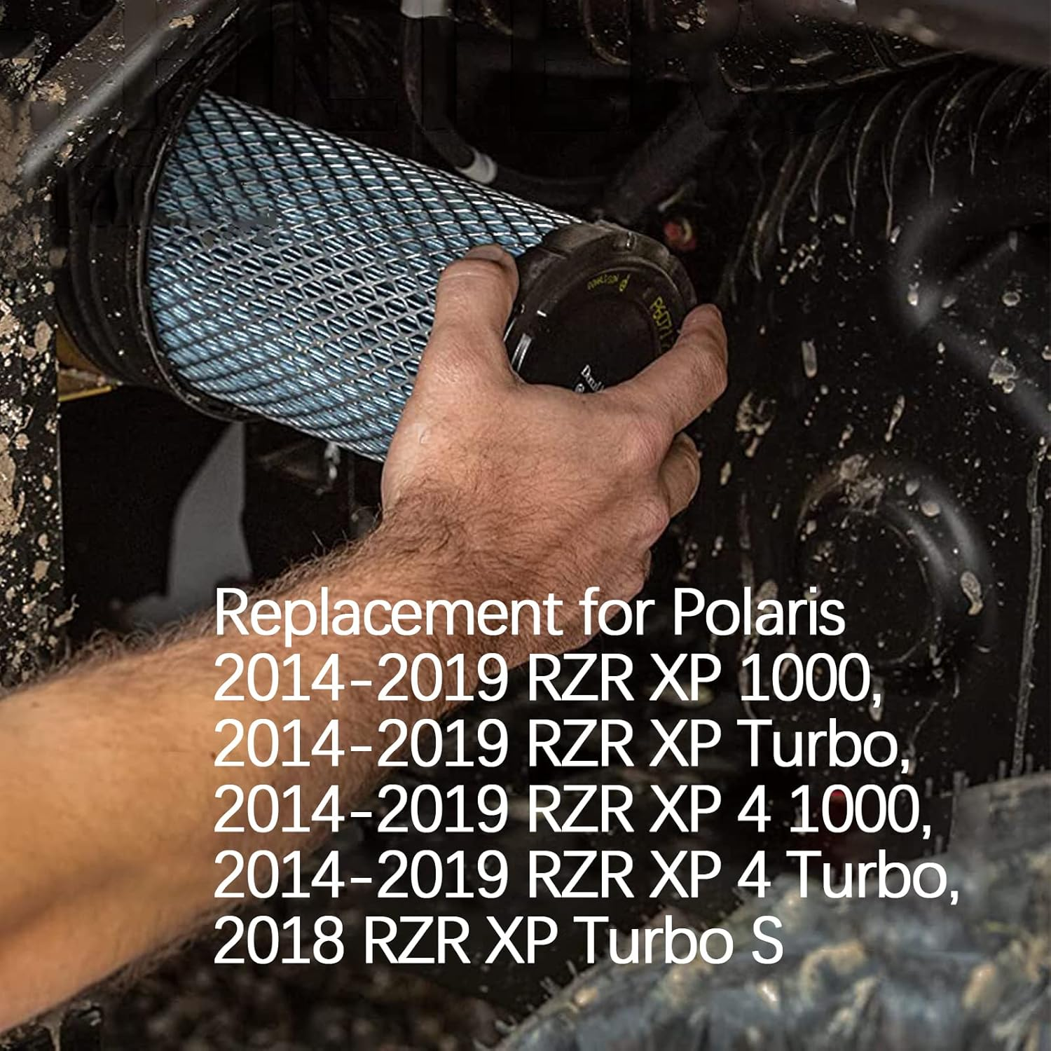 2882234 Air Filter Replacement for Polaris RZR 1000 XP/RZR 4 1000 XP/RZR XP Turbo/Rzr Turbo XP4 2014 2015 2016 2017 2018 2019 2020 2021 2879520 with 2PCS image number 6