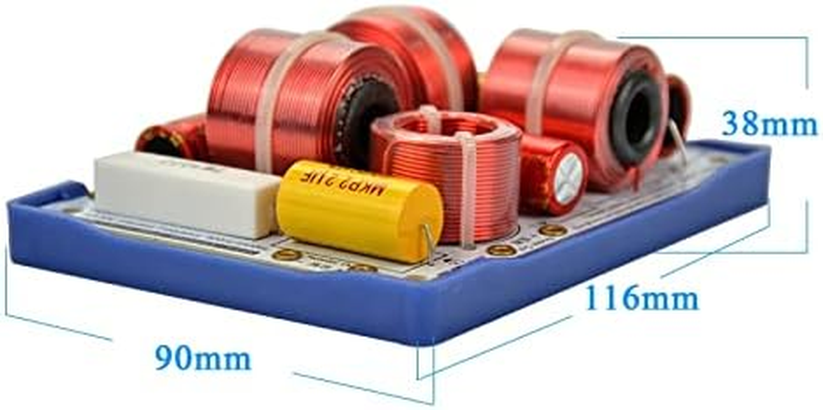 JINGERL 2Pcs AS-33C 3Way 3 Unit Hifi Speaker Frequency Dividers Frequency Divider Crossover Filters image number 1