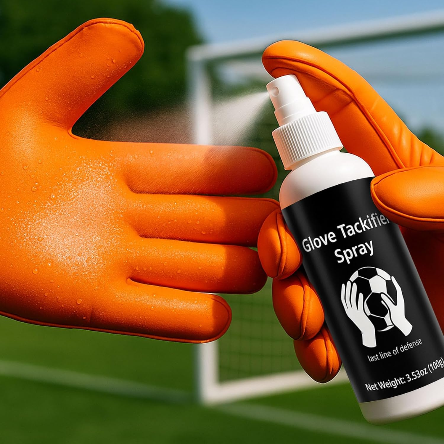 100Ml Glove Glue for Goalkeepers Spray, Enhanced Grip, Long-Lasting Bond, Goalie Glove Spray Suitable for All Soccer Goalkeeper Gloves image number 5