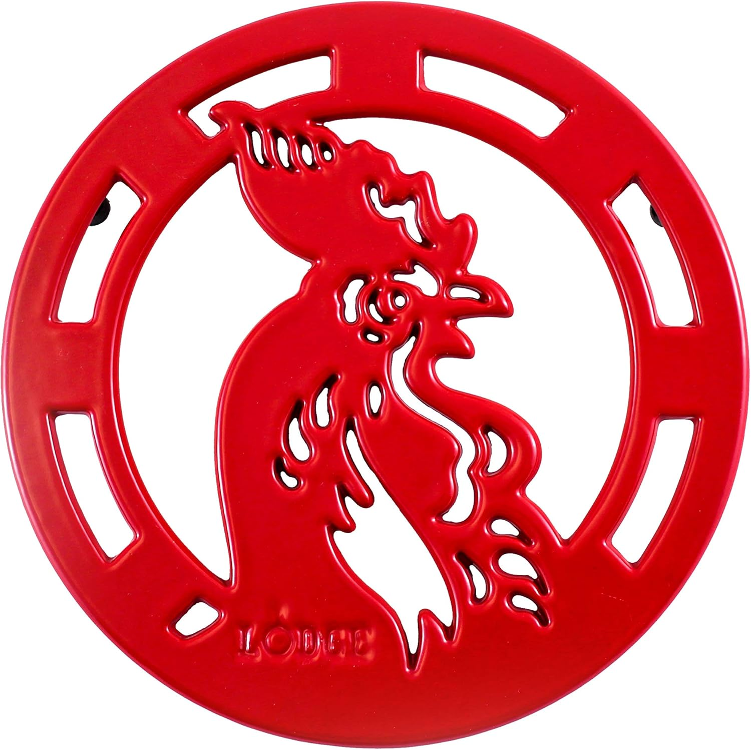 Lodge Manufacturing 8'' Red Rooster Trivet /EC8RT43 image number 2