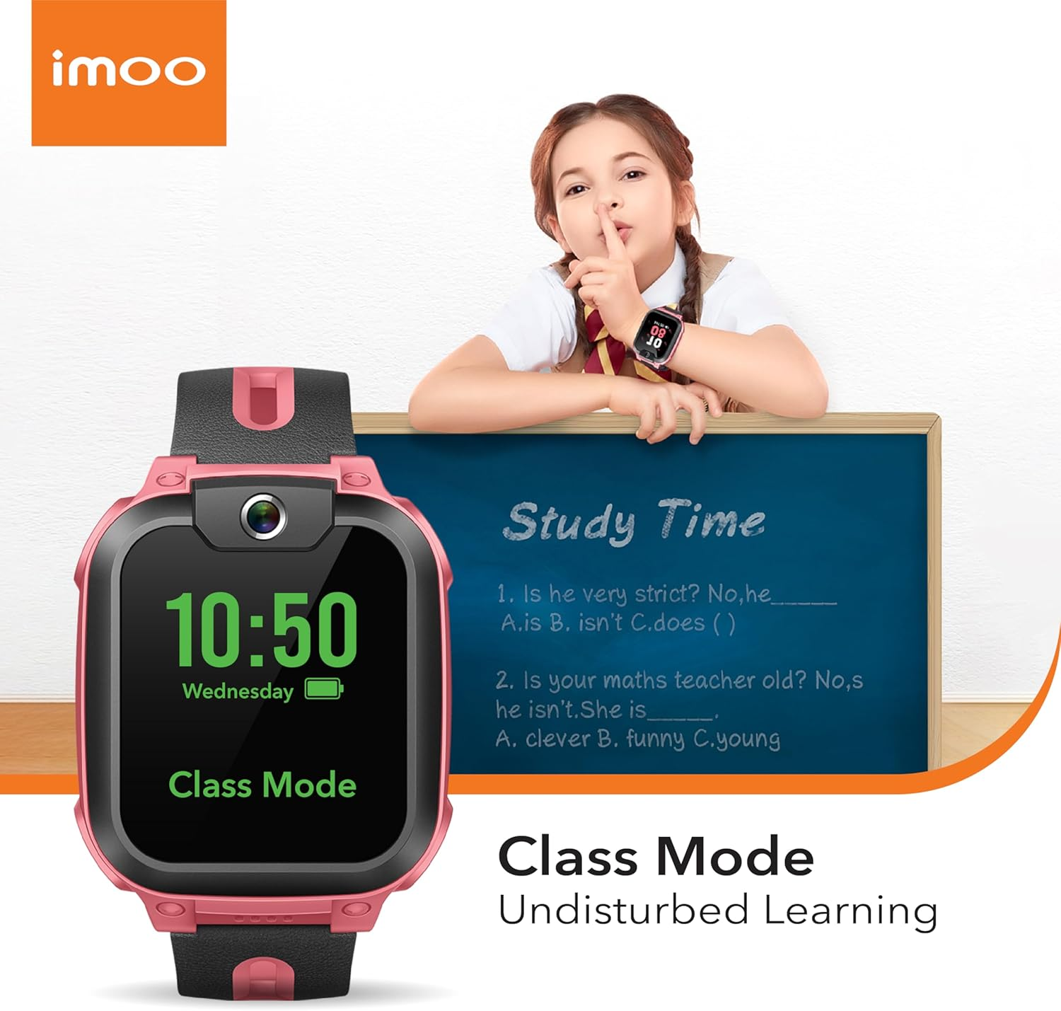 Imoo Z1 Kids Smart Watch, 4G Kids Smartwatch Phone with Video and Phone Call Durable, GPS Watch with Real Time Location. the SIM Card Only Supports the Vodafone Carrier. image number 5