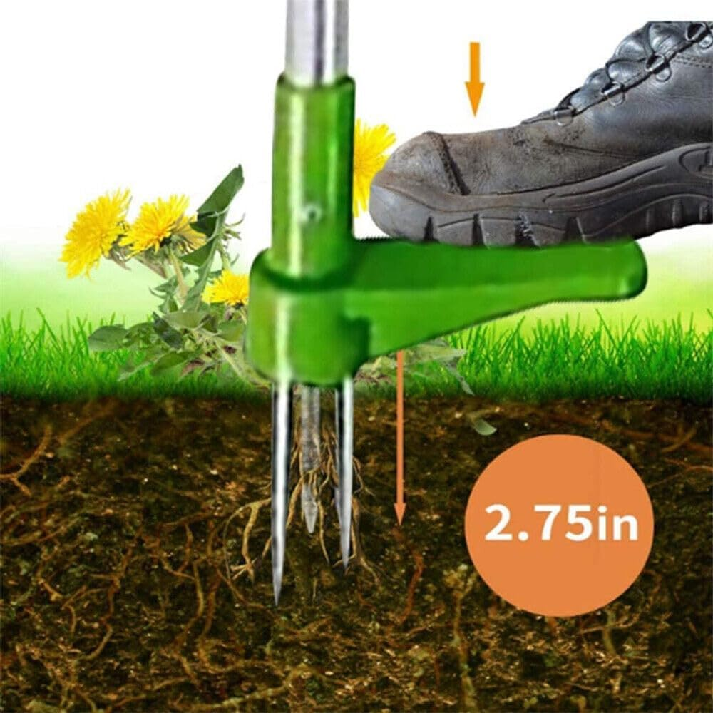 LEDON Weed Puller Weeder Twister Twist Pull Garden Lawn Root Killer Remover Tool Manual Root Remover for Dandelions, Thistles & Garden Weeds image number 3