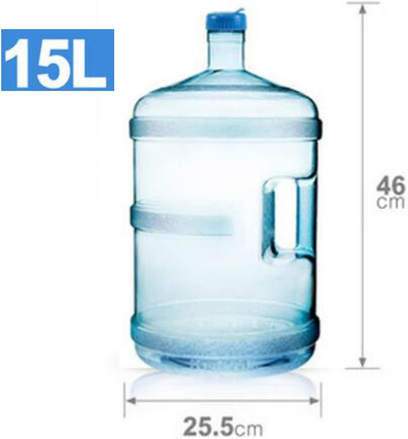 Generic Water Dispenser Water Bottle Gallon Jug Plastic Bottled Water Bucket for Car Washing, 15L image number 1