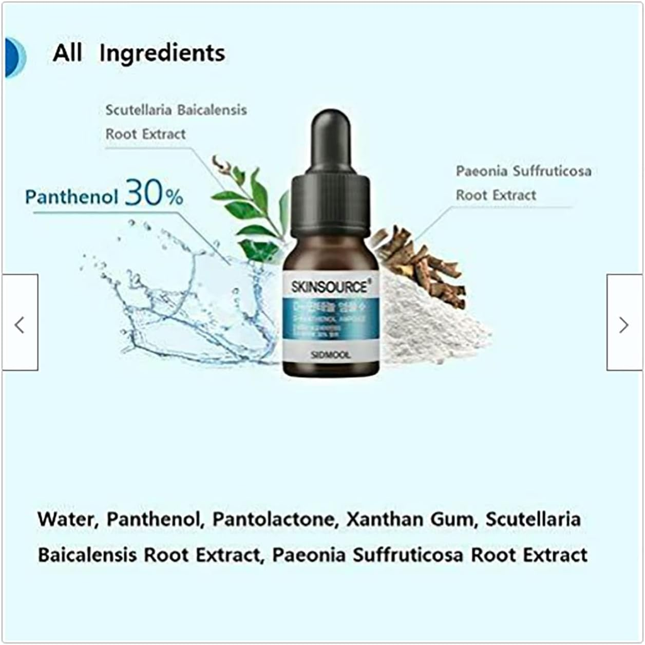 Sidmool Skin Source D-Panthenol Ampoule 1.08Oz Pro Vitamin B5 K-Beauty image number 1