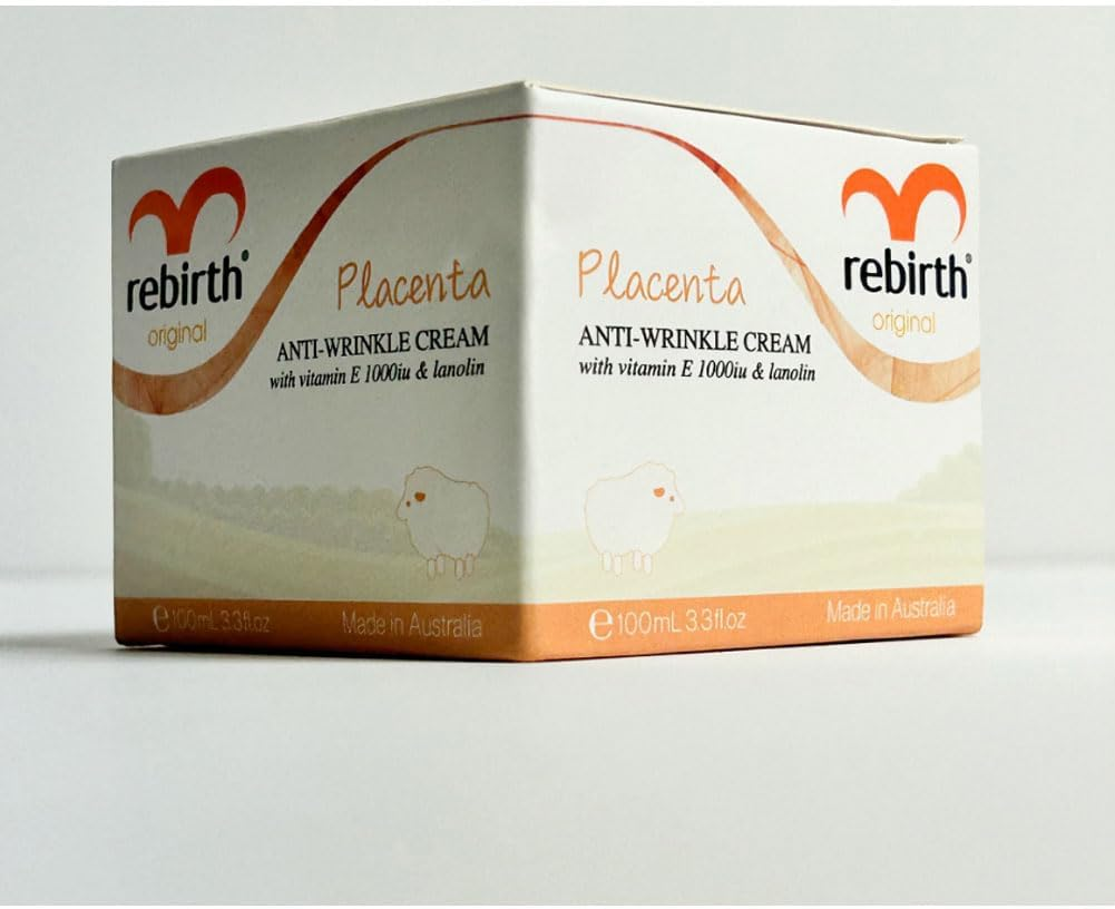 Lanopearl Rebirth Original Placenta Anti-Wrinkle Cream with Vitamin E & Lanolin 100Ml