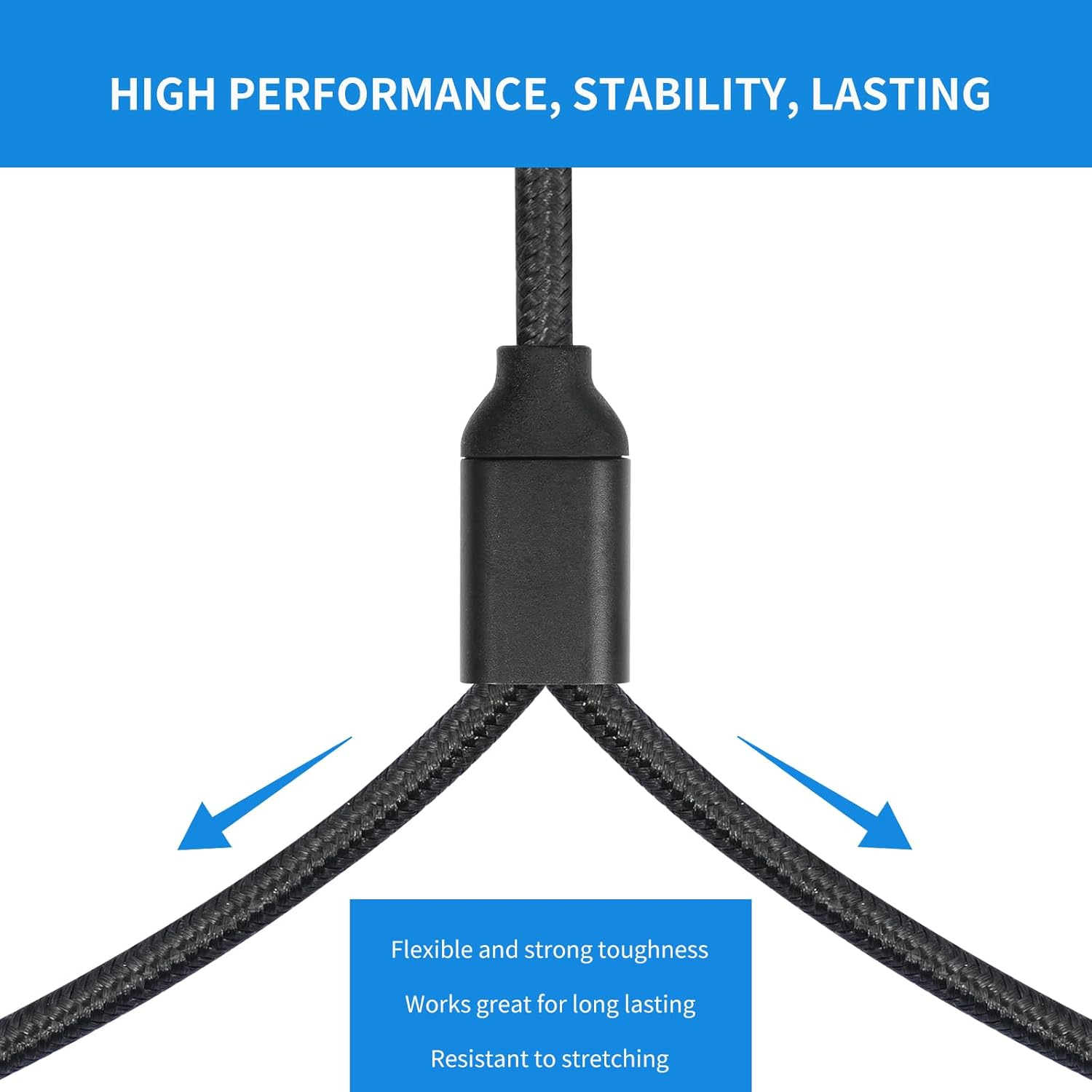 Siyear RCA Y Splitter Cable, 1 Male to 2 Male RCA Adapter Audio Cables,Subwoofer Cable for Amplifiers/Tv/Subs/Amps/Hi-Fis/Home Theater/Receivers 6.6FT/2M image number 1