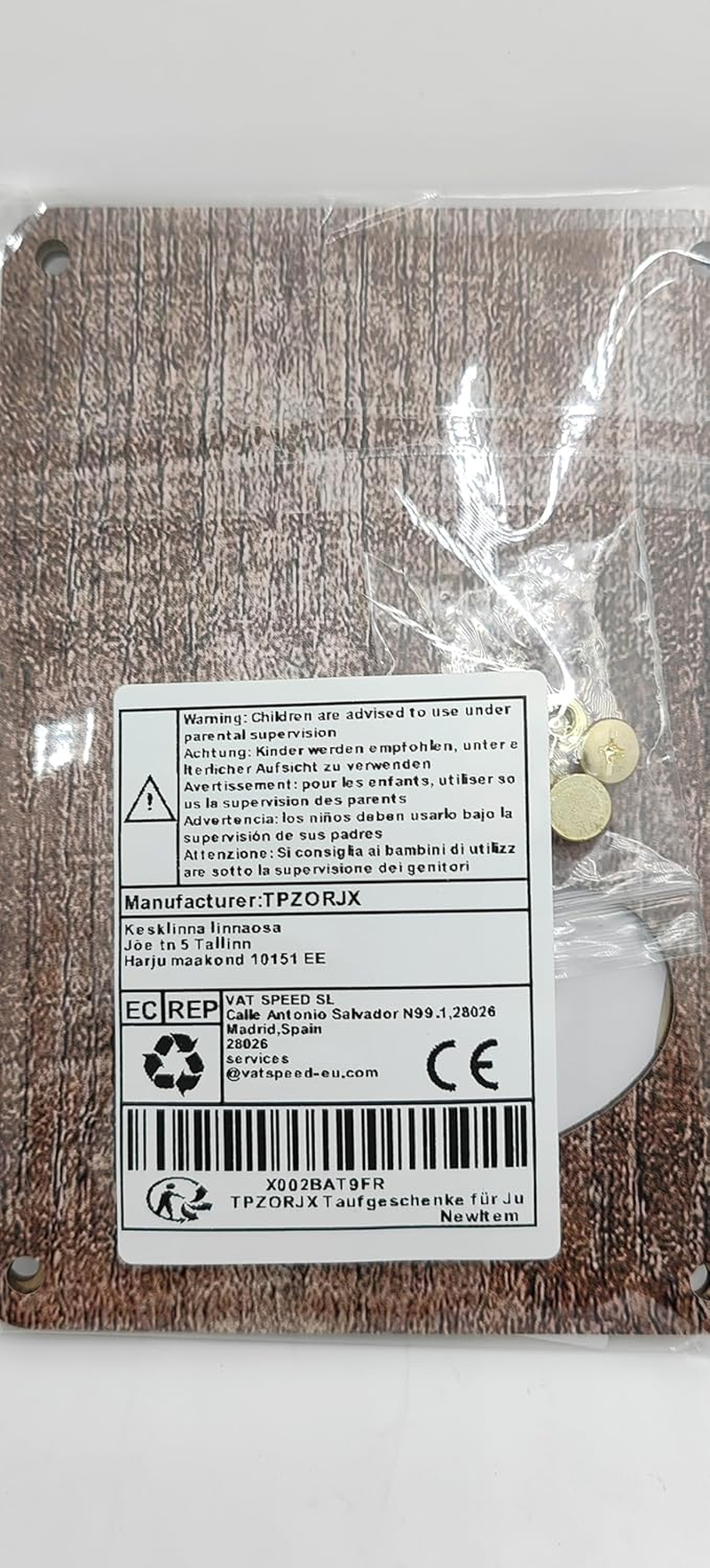 Christening Gifts for Boys and Girls, Wooden Gift Christening Card in Small Forma - Cool Money Gifts for Confirmation, Communion, Youth Initiation, Christening - Money Gifts Packaging (Black) image number 2