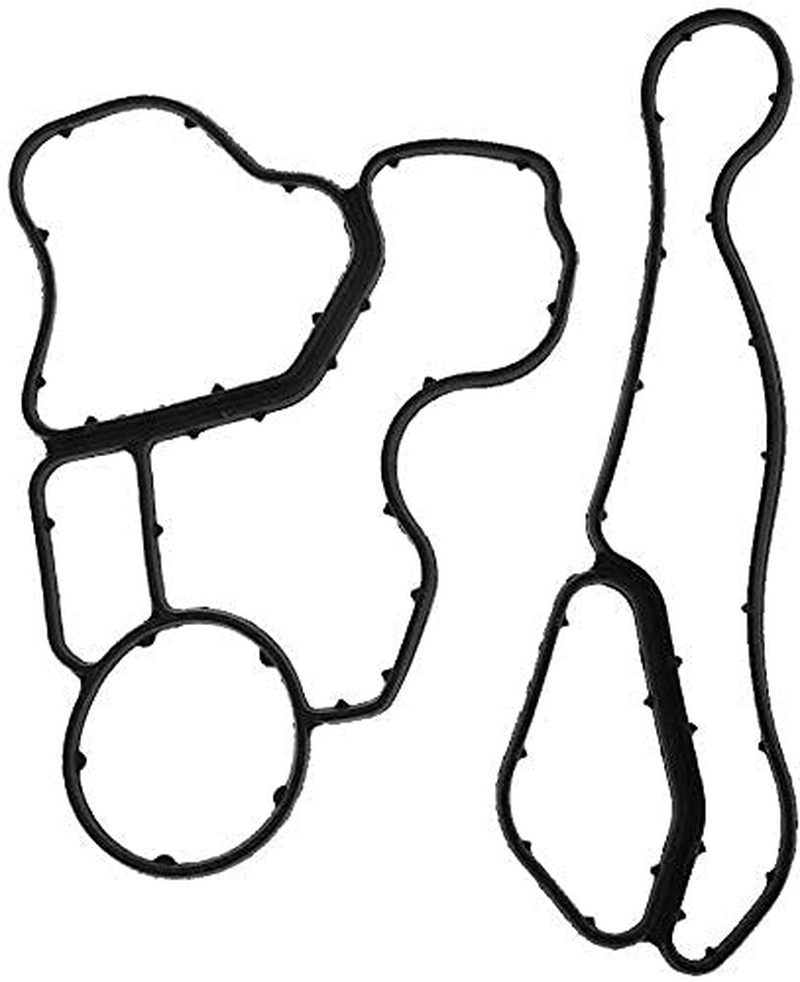 Engine Oil Filter Adapter Housing Gasket for BMW N51 N52 + Oil Cooler Seal Gasket for BMW E60 E61 E90 E81 E91 11428637820, 11427537293, 11428637821, 11427525335 image number 2