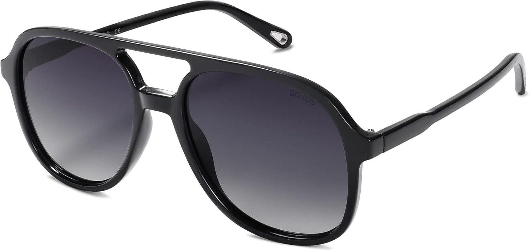 SOJOS Retro Polarized Aviator Sunglasses Womens Mens Classic 70S Vintage Trendy Square Aviators SJ2174