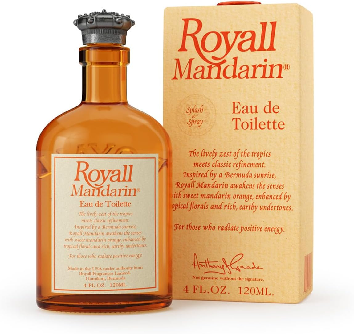 Royal Fragrances Mandarin All Purpose Aftershave Lotion for Men, Yellow, Orange, 120 Ml image number 6
