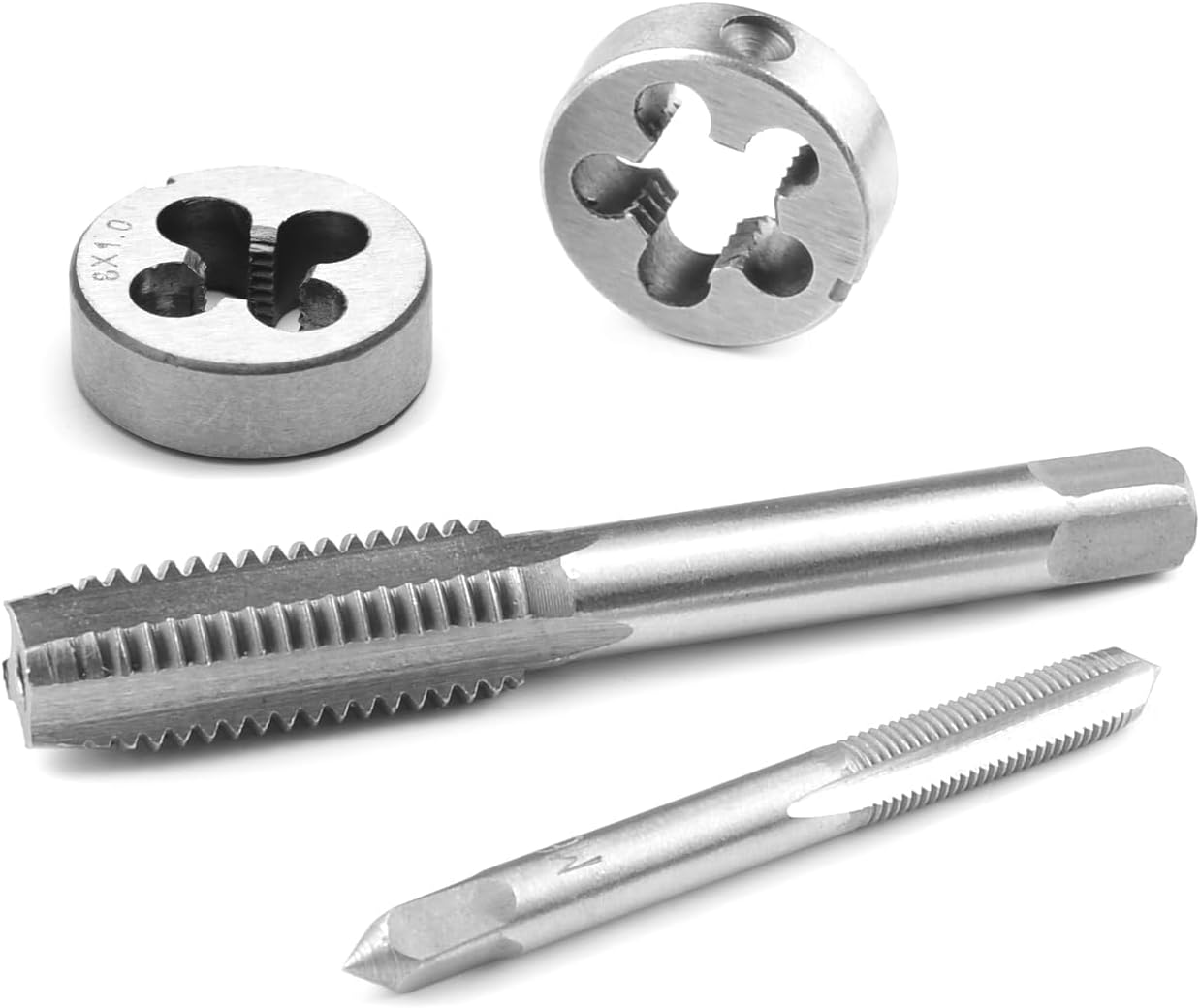 TOPEX 40 Pcs Metric Tap and Die Set Screw Thread Drill Kit Pitch Gauge M3-M12 image number 4