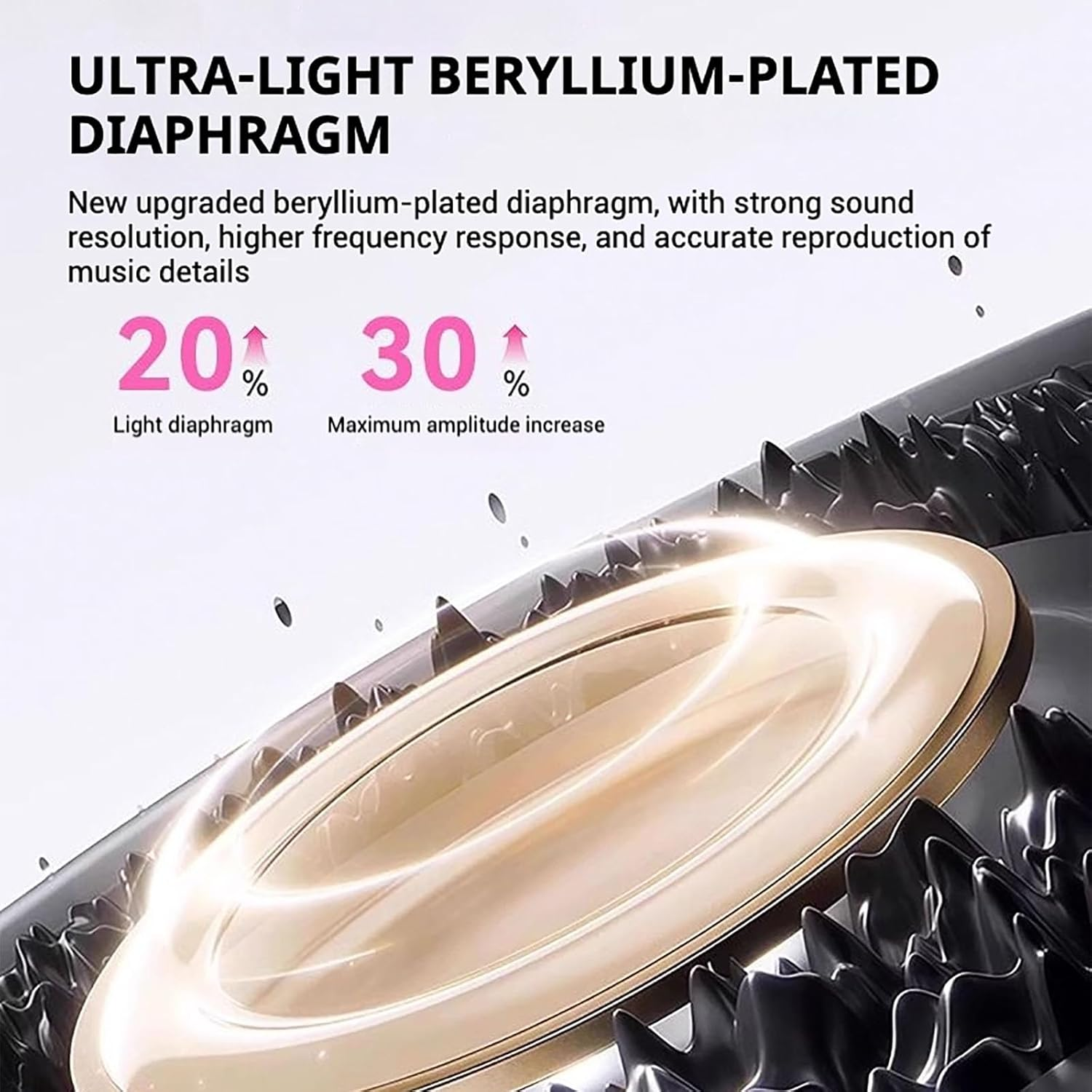 Fashionable Clip-On Wireless Headphones, X22 Clip on Wireless Headphones, Ear Cliheadset with LED HD Display, Ipx5 Waterproof Open Ear Bluetooth Earbuds (White with Decor) - Blue image number 6