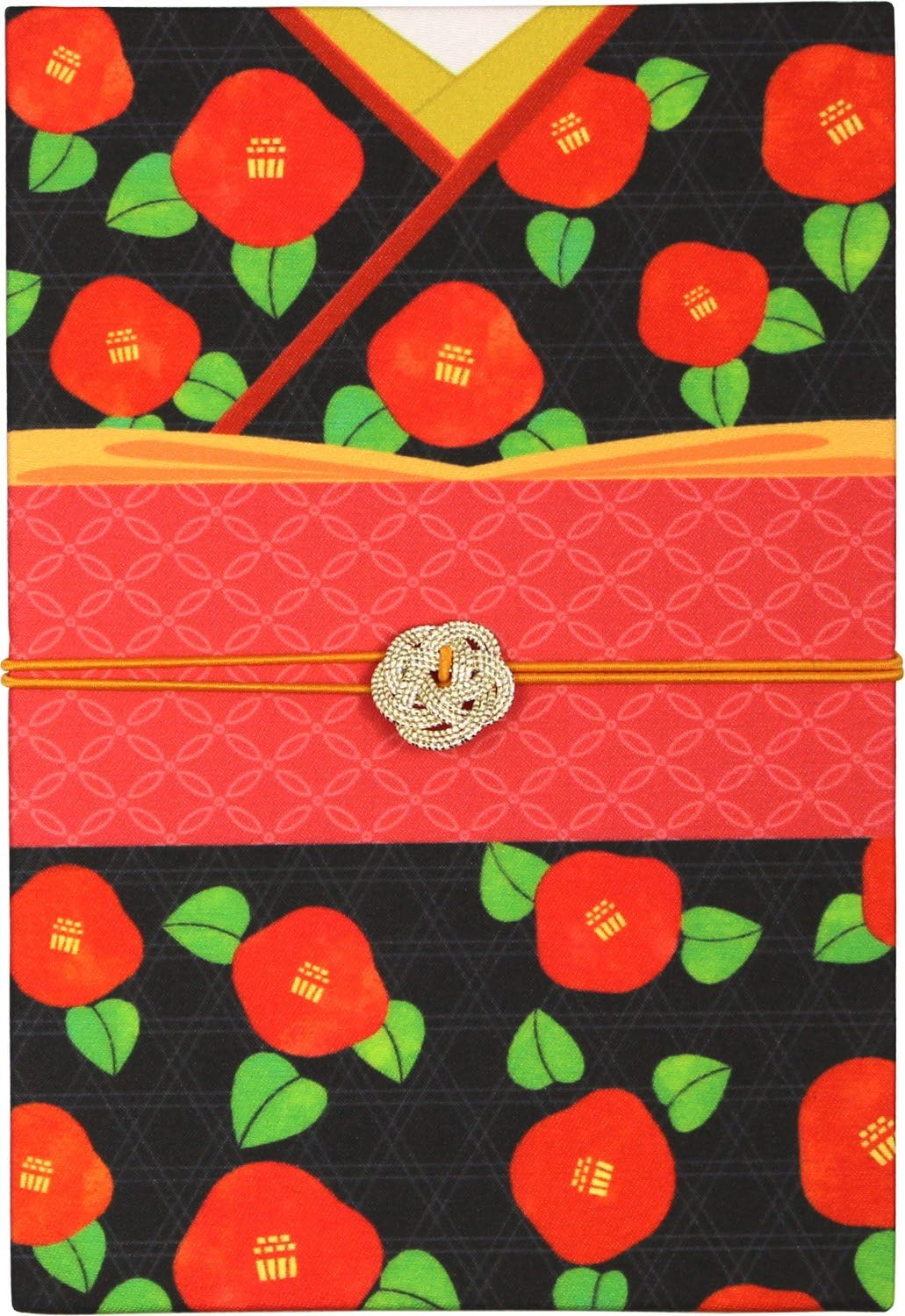 Goshuin Stamp Book (Large) Bellows Hannari Kimono Ume