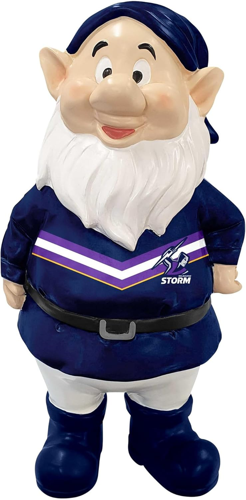 NRL Mini Garden Gnome - Melbourne Storm - Polyresin - 18Cm