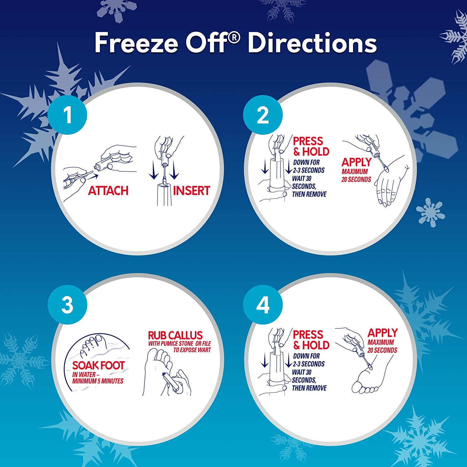 Compound W Freeze off Wart Removal System - Effectively Removes Warts in as Few as One Treatment - 8 Disposable Applicators image number 3