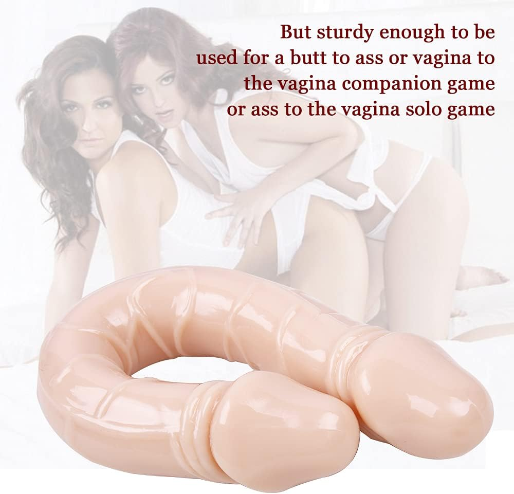 23.5CM Double Dong Dildo Head Design, Realistic Dildo Toys Sex Toys Double Layer of Silicone,Silicone Wand Flexible Versatile Personal Tool (Flesh) image number 5