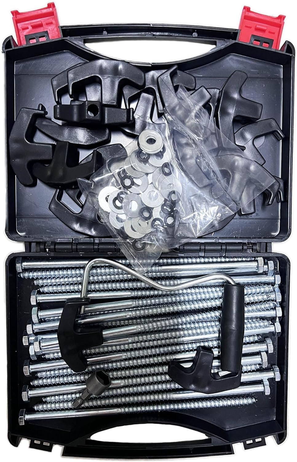 Youshangding 20Pcs Camping Tent Stakes, Super Heavy Duty Screw Steel in Ground Camping Outdoor Pegs, with Storage and Drill Adaptor image number 4