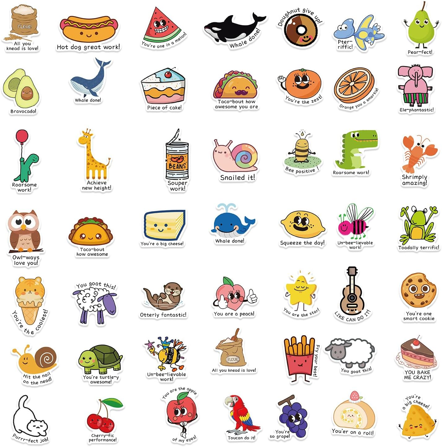 Punny Teacher Stickers for Students, 760Pcs Motivational Reward Stickers for Kids with 76 Different Designs, Classroom Supplies and Must Have Essentials for Teachers