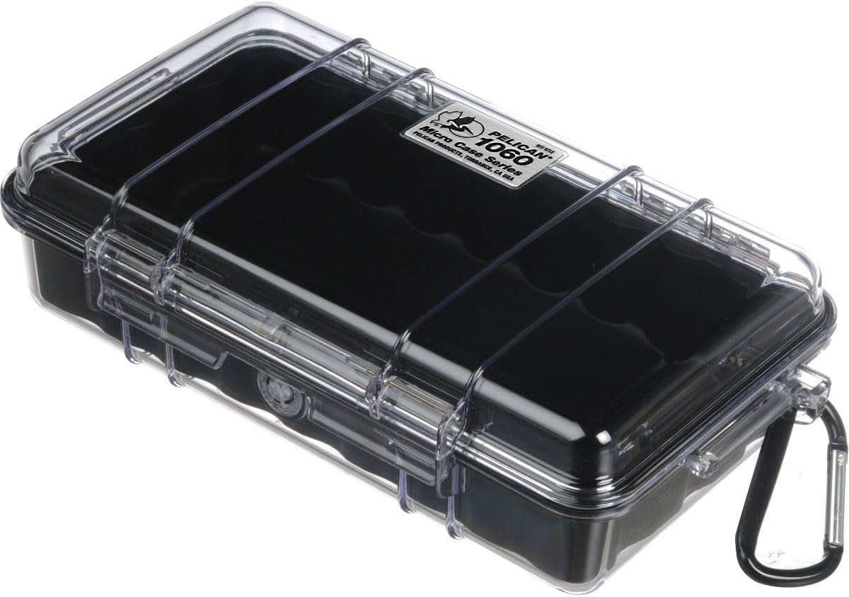 Pelican 1060 Micro Case (Black/Clear)