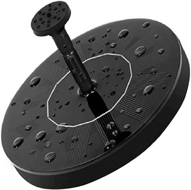 Solar Powered Fountain Pump, 2.5W Floating Bird Bath Fountain for Garden, Pool, Pond, Patio with 6 Nozzles, Eco-Friendly Bath Fountain Pump for Outdoor Decor without Light image number 4