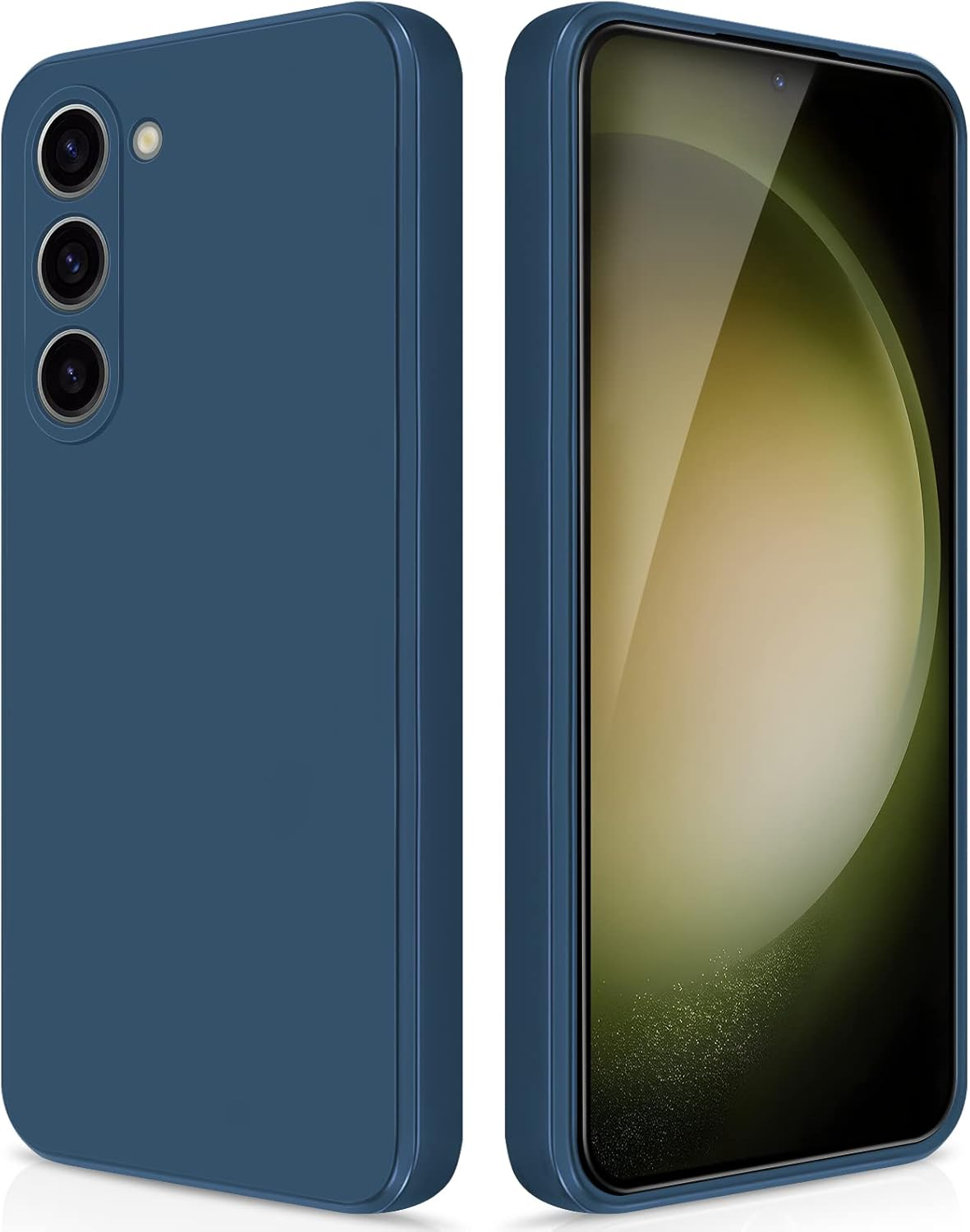 Giiyoon Silicone Case Compatible with Samsung Galaxy S23 Ultra 5G, Full Body Silky Soft Touch Phone Case with Camera Protection, Shockproof Cover with Microfiber Lining, off White