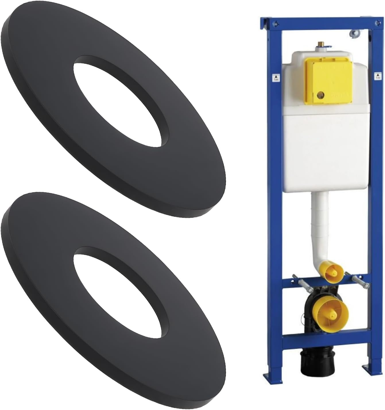 4PCS Cistern Seal 65X28.5X3Mm Compatible with WISA Compatible with DAL From1988.07 Toilet Tank image number 1