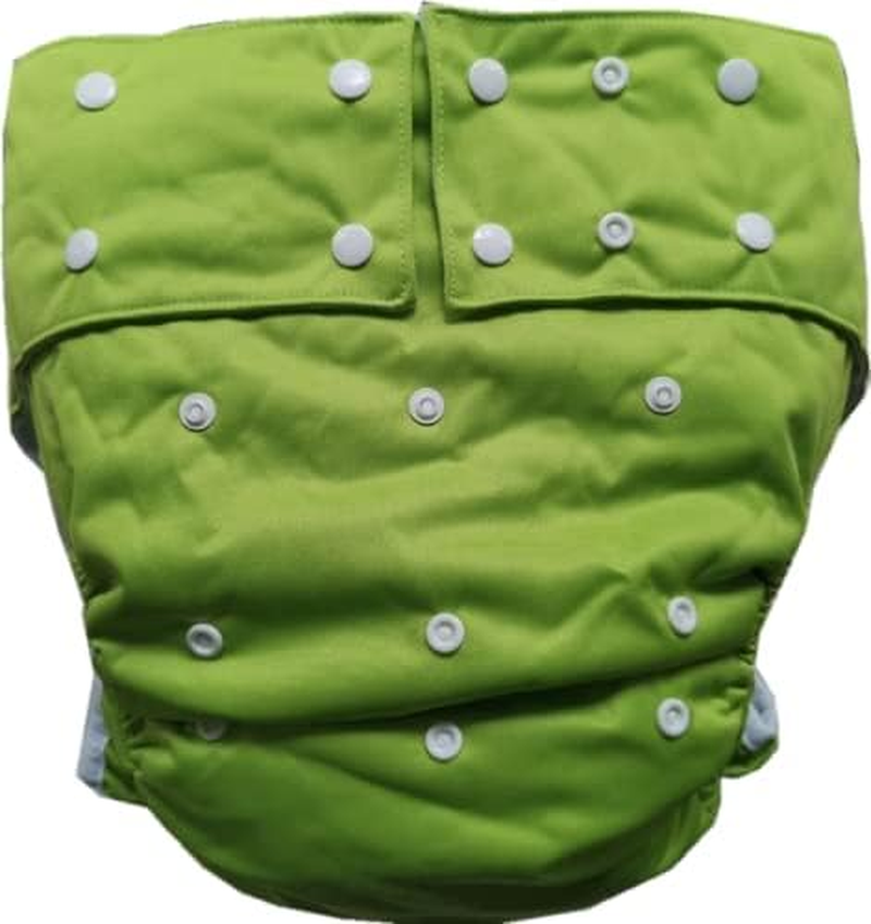 Adult Cloth Diaper Cover Nappy Reusable Washable Adjustable for Disability Incontinence Person (Black) image number 4