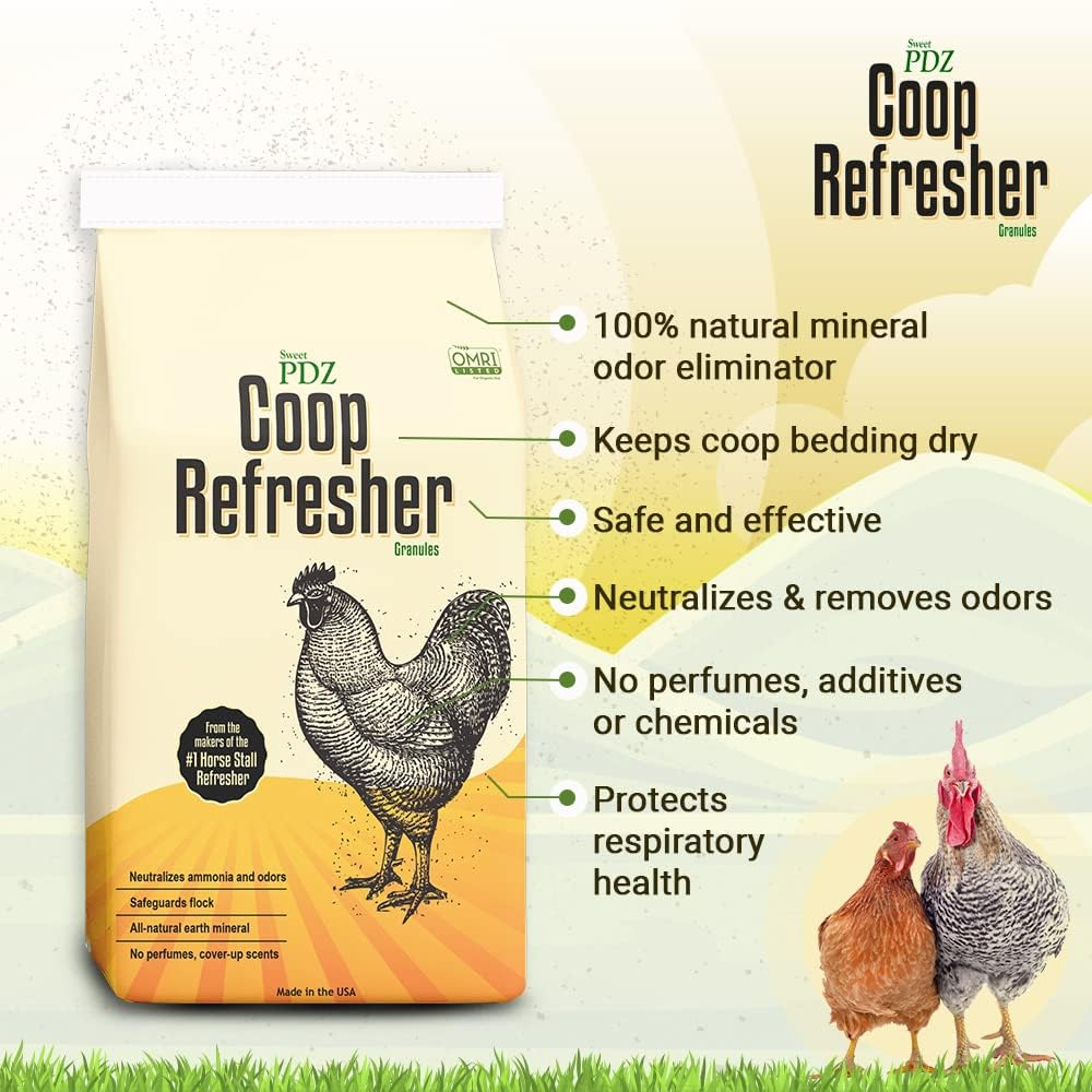 Coop Refresher - Zeolite Odor Eliminator - Essential Chicken Coop Accessory - 10 Lbs image number 4