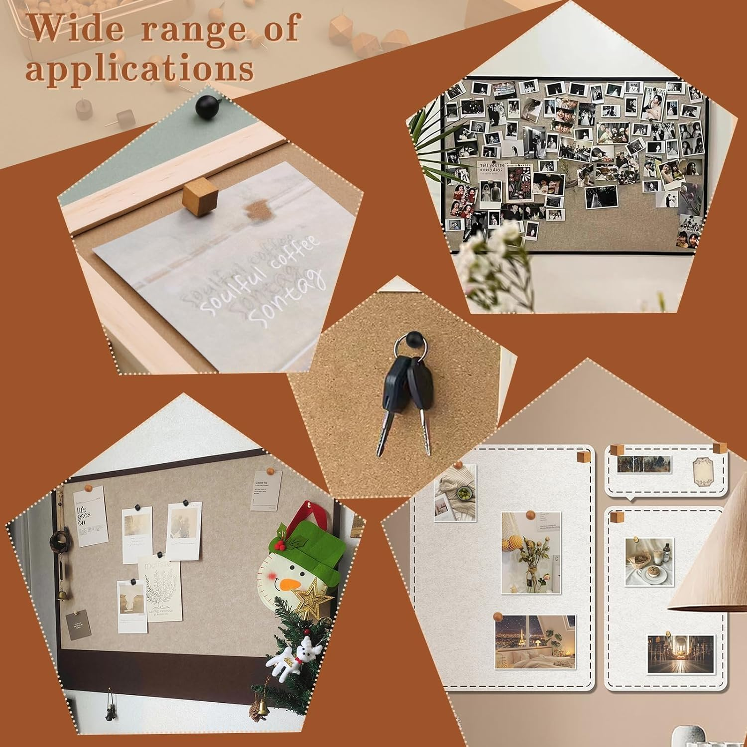 Map Tacks Small round Head Push Pins, 1000Pcs Marking Pins for Maps, Thumb Tacks with Plastic Head, Mixcolor - White, 1000Pcs image number 5