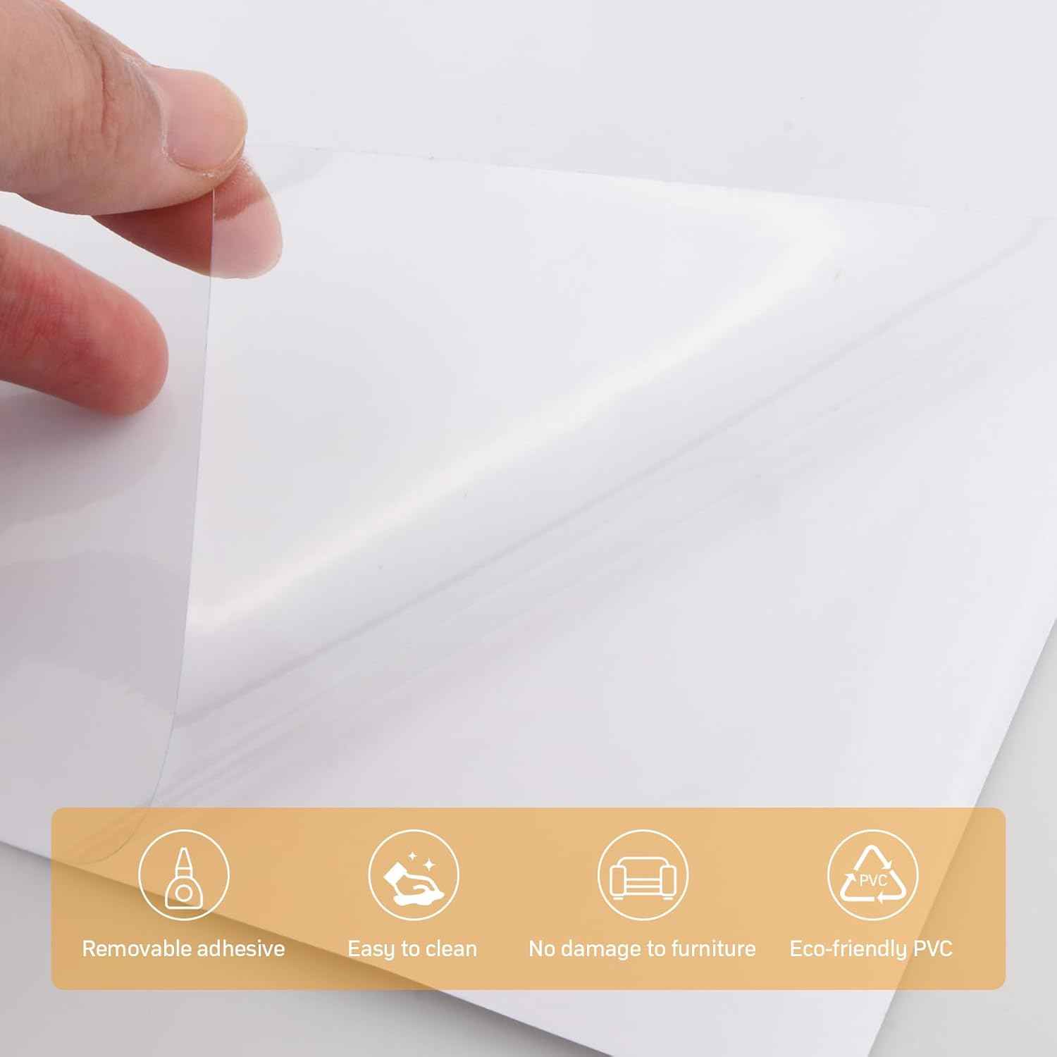 Cat Scratch Protection Film, Scratch Protection Film, Sofa Cat, Pack of 12, Self-Adhesive Scratch Protection Film, Transparent, Stop Cats Scratching, Scratch Protection for Sofa, Wall, Door And image number 3