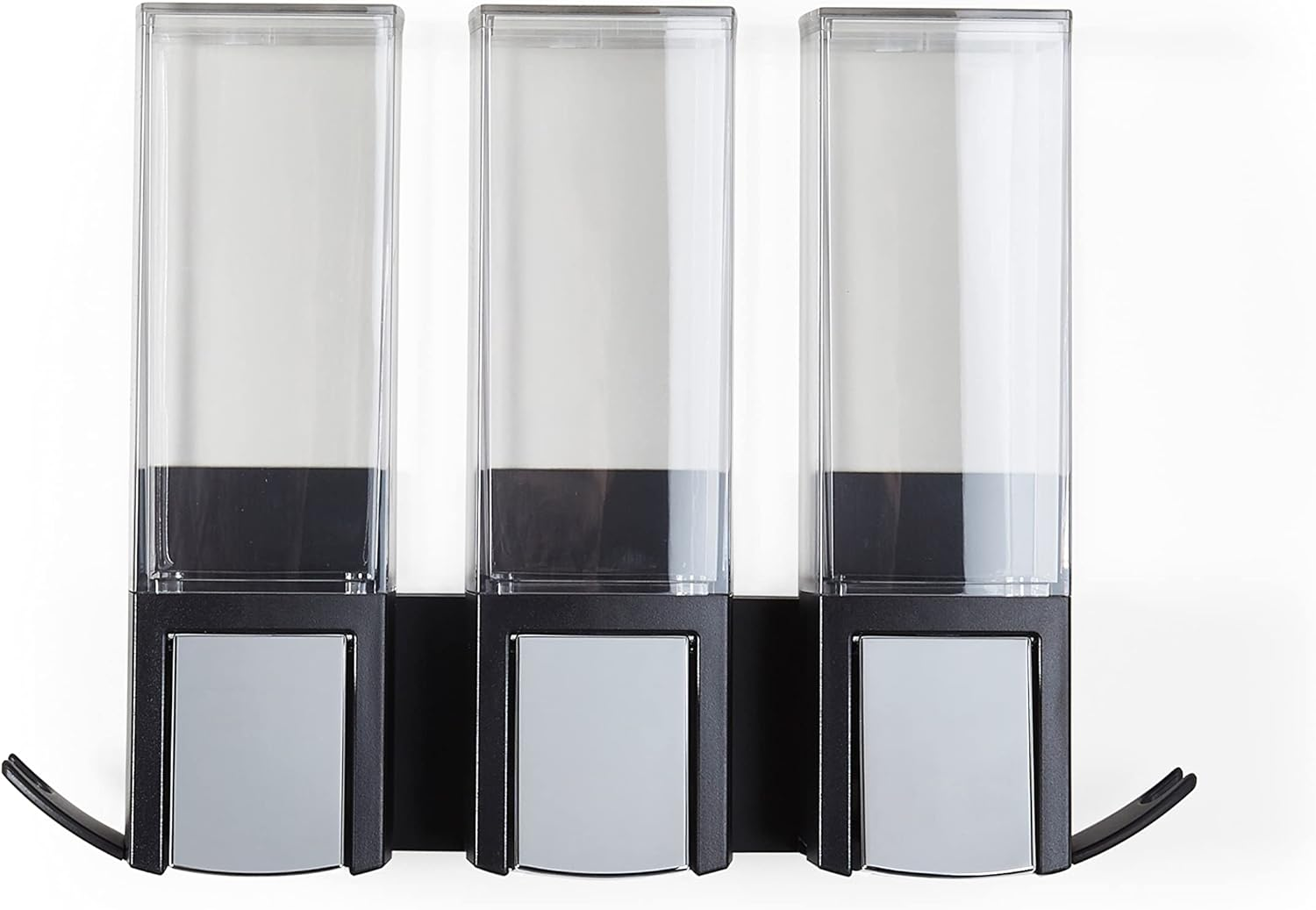 Better Living Products 77384 Clever Soap and Shower Triple Dispenser, Black/Chrome image number 2