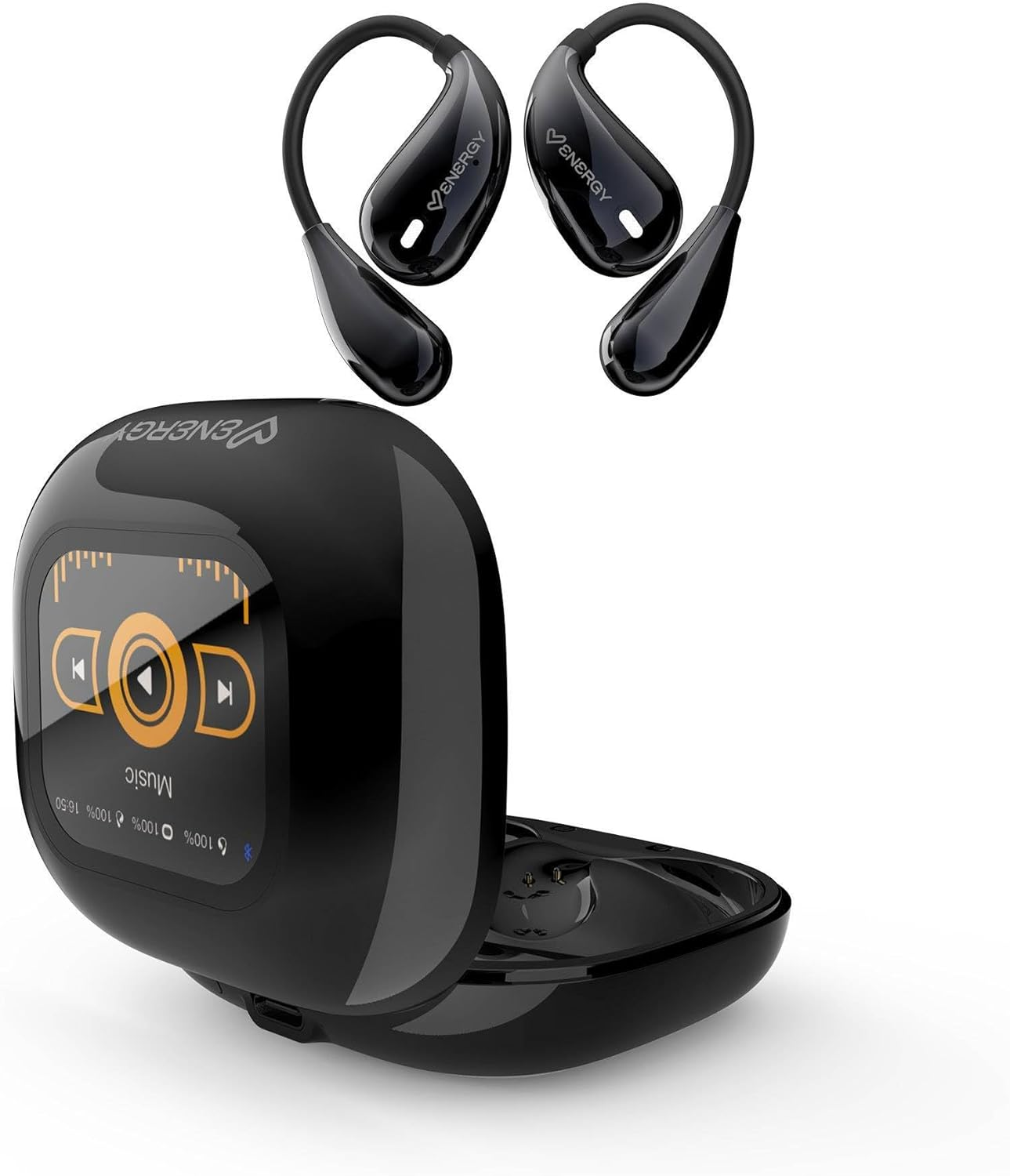 Energy Sistem Openvoice True Wireless Headphones with Built-In IA Translator, 30 Hours Battery Life, IPX5, Display Case and Sound Equalizer