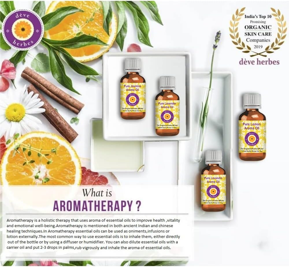 Deve Herbes Frangipani Essential Oil (Plumeria Alba) with Glass Dropper Steam Distilled 10Ml (0.33 Oz) image number 3