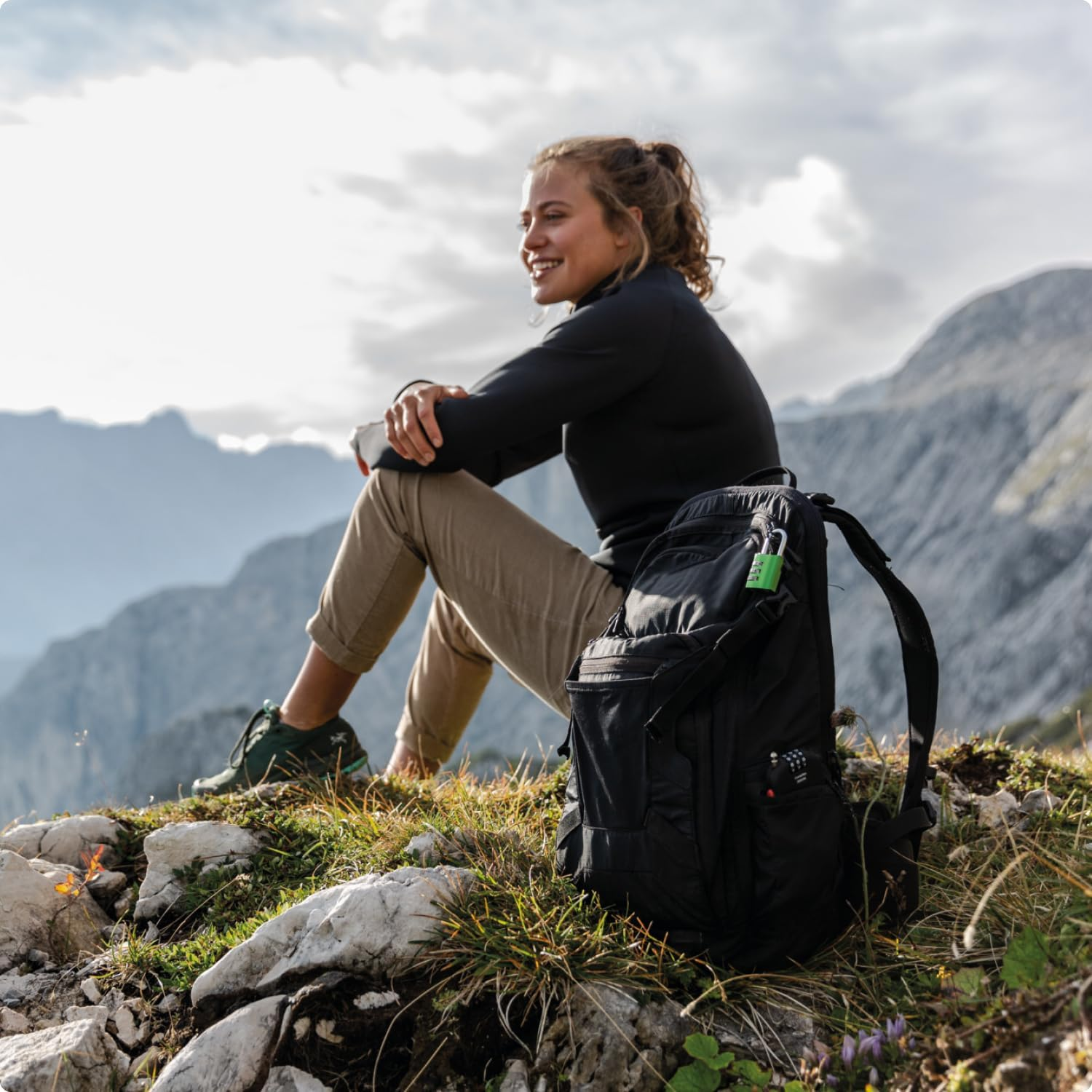 Padlock Combination Aluminum 30Mm Green image number 6