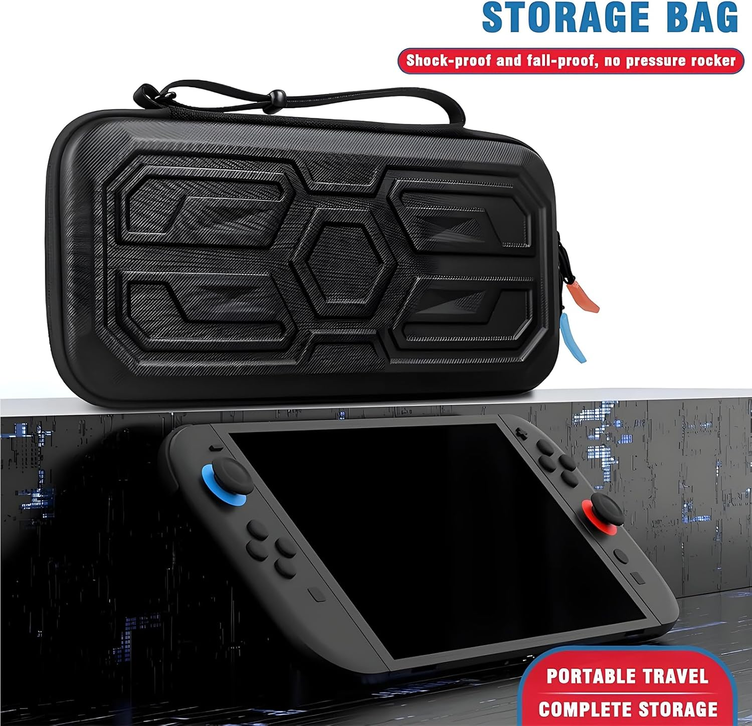 Anberyoo for Switch 2 Carrying Case [2025] with 10 Game Cartridge Slot, Military Grade EVA Shockproof Protection Hard Travel Case for Nintendo Switch 2, High-Capacity, Fashionable & Portable