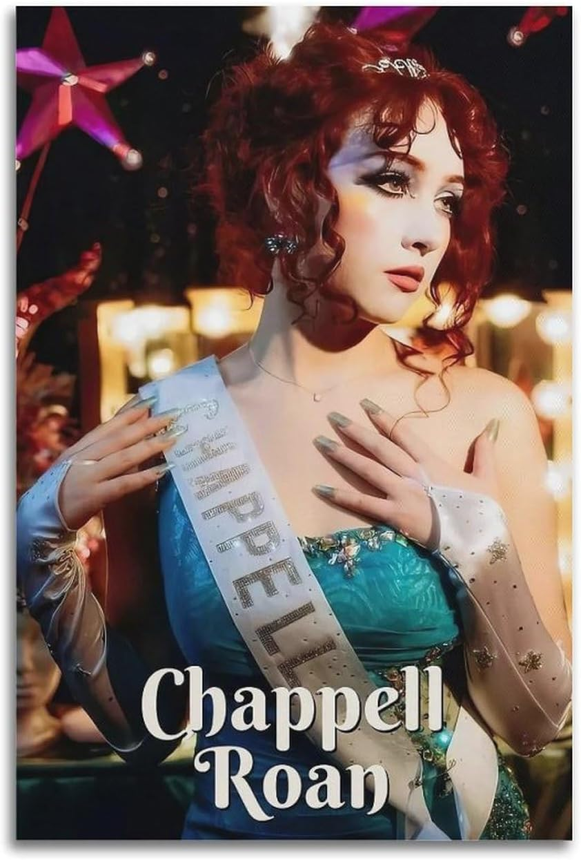 Singer Chappell Roan Music Poster Canvas Painting Wall Art Picture Home Decor Print for Bedroom Living Room Dorm Study Bar Office 12X18Inch(30X45Cm) image number 3